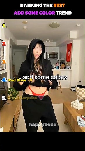 Ranking The Best Add Some Color trend 🌈 #shorts #addsomecolor #glowup #viral