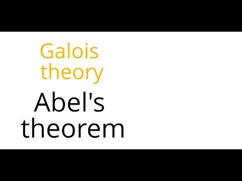 Galois theory: Abel's theorem