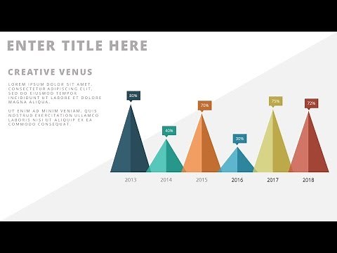 The Secret of Creating Custom Chart Design in Microsoft PowerPoint PPT | Flat Chart Design