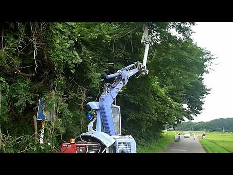 ユンボ丸ノコ枝打ちバージョン