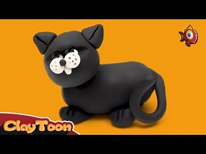 Black cat | Polymer clay tutorial