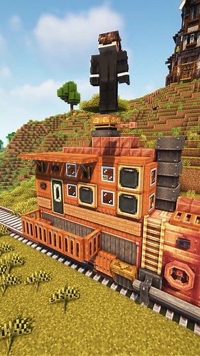 Minecraft: CREATE MOD Locomotive Build #minecraft #gaming