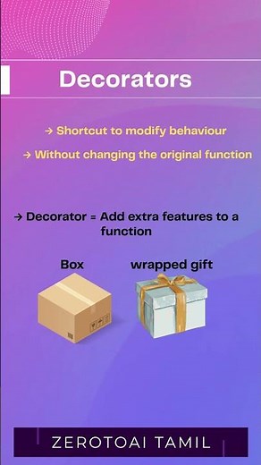 Day 33 | Python Decorators | ZerotoAI Tamil