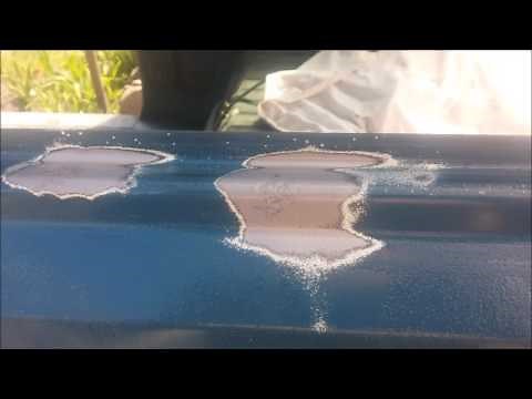 Wet sandblasting DIY. Karcher sandblaster, rust and old paint removal.