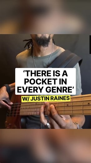 So true. Love this nugget of knowledge from Justin Raines @jraines112 Can you relate to this? What does the term 'pocket' mean to you? 🤔 | ScottsBassLessons.com