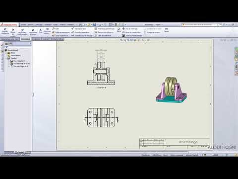 Mise en plan SolidWorks - Assemblage, Coupe et Cotation