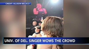 College student wows crowd at Michael Buble concert