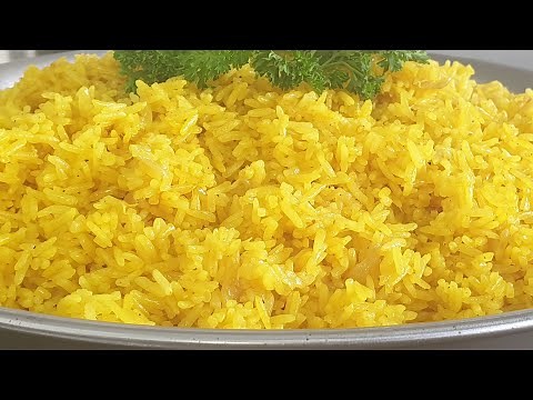 Turmeric Rice Recipe | Yellow Rice | How To Make The Perfect Turmeric Rice | Amazin Kitchen