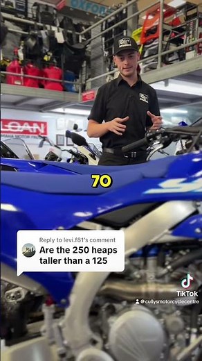YZ125 v YZ250F Seat Height #Yamaha #Cullys #CullysMC #YZ125 #YZ250F #Australia #Motocross
