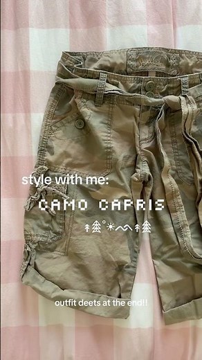 styling my vtg hollister cargo capris!! #vintage #styling #outfits