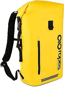 Amazon.com: ROPES SUPPLY CO Dry Bag Backpack - 100% Waterproof Backpack, For Kayak, Hiking, Diving, & Active Activities - Ripstop Nylon TPU Waterproof Dry Bag, Drybag w/Adjustable Straps - Yellow, 35-Liter Pack : Sports & Outdoors