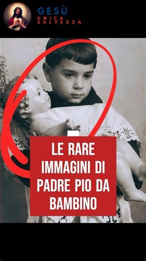 Le rare immagini di Padre Pio da bambino #padrepio #sanpio #pio