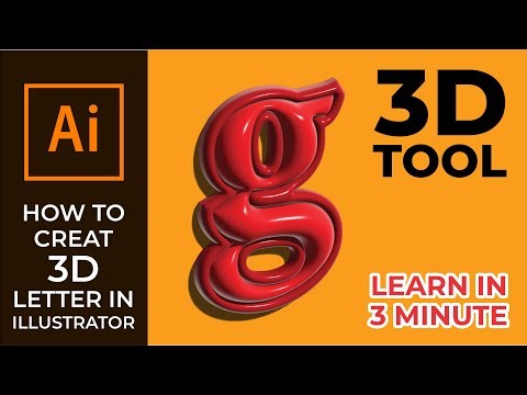 HOW TO CREAT 3D LETTER EFFECT IN ILLUSTRATOR [ ILLUSTRATOR TUTORIALS ]
