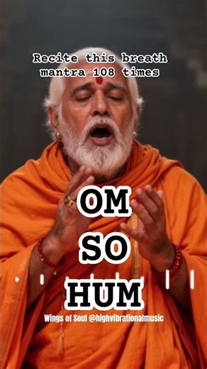 OM SO HUM Mantra 108x | Deep Vedic Meditation for Inner Peace, Balance & Breath Awareness #mantra