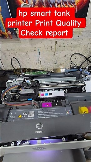 How to print a direct Print Quality Check report on HP Smart Tank 675 750 790 Duplex printer #Noz...