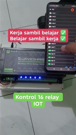 Control Relay 16 Channel modbus RTU Internet Of Things • DIY Projects • Microcontroller • IoT