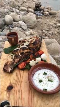 Fresh Fish Grilled Over Fire in the Wild #outdoorcooking #survival