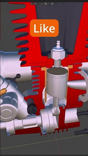 3D Nitro Engine #rcengine #rc #nitrorc #nitro