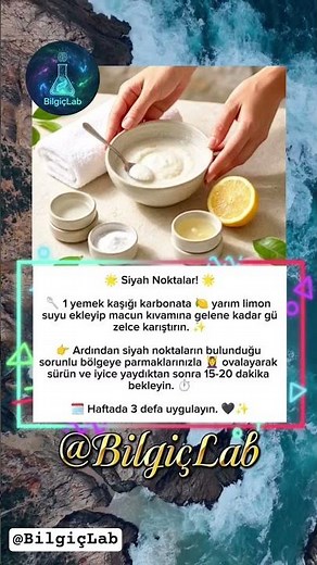 Evde siyah noktalardan kurtulmanın en pratik yolu! 🍋✨ #CiltBakımı #SiyahNokta