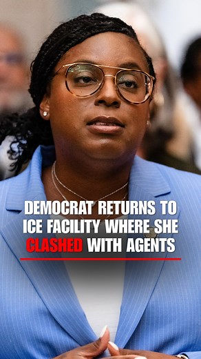 Fox News on Instagram: "WATCH: Democrat Rep. LaMonica McIver returns to the ICE facility where she clashed with agents in May, calling for the New Jersey building to be "shut down." "This facility should not be open.""