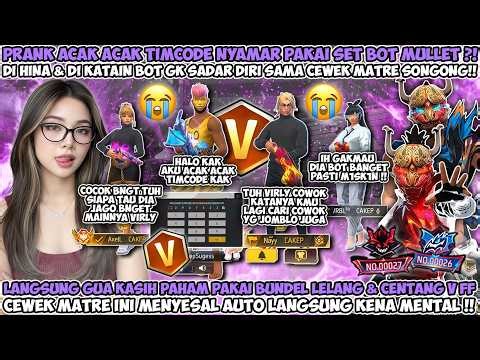 PRANK ACAKACAK TIMCODE PAKAI SET MULLET😱GUA DIHINA SAMA CEWE MATRE AUTO KASIH PAHAM SET LELANG 70JT😱