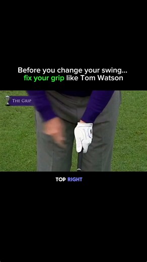 Tom Watson teaches the correct golf grip ⛳ #golftips