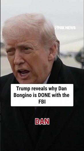 Trump reveals why Dan Bongino is DONE with the FBI #shorts #danbongino #fbi #us #news #trump