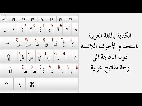 الكتابة باللغة العربية باستخدام الأحرف اللاتينية دون الحاجة الى لوحة مفاتيح عربية