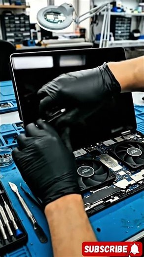 Smashed MacBook Pro Screen - Satisfying Replacement 💻✨ #shorts #macbook