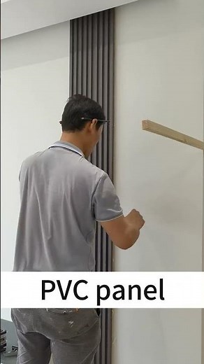 How to install PVC panel-pvc wall panel #wallpanel #woodworking#installation