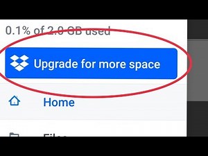 Dropbox || How To Upgrade Dropbox Account
