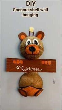 Coconut shell wall hanging #love #diy #craft #youtubeshorts #viral #shorts #subscribe #content