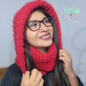 1.5M views · 15K reactions | Cómo tejer un cuello capucha a crochet 崙❤️ | Mundo del crochet | Facebook