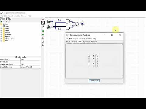 Logisim // 3-Building Circuit from TRUTH TABLE