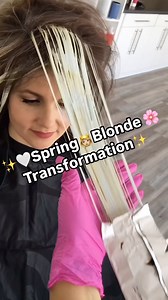 ✨So Satisfying🤤✨Leave a 💕 if you love this Bold Blonde Ribbons 🎀 transformation on my friend will level 6 hair👸🏼. ✨☀️🤍Spring👸🏼Blonde 🌸✨ ✨I created a perfect seamless blend using my ✨PaintedHair✨ Foil technique✨ Using @schwarzkopfusa BlondMe Bond Enforcing Premium Lightener 9 BlondMe 2% 7 Volume Premium Developer ✨Toner: Base: Igora Vibrance 7-00 Mids & Ends: 9.5-19 10-5 🤍What do you think?!😍 🤎Like, Share and Check out my other posts💕 ⭐️ Are you looking to grow your painting, Haircol