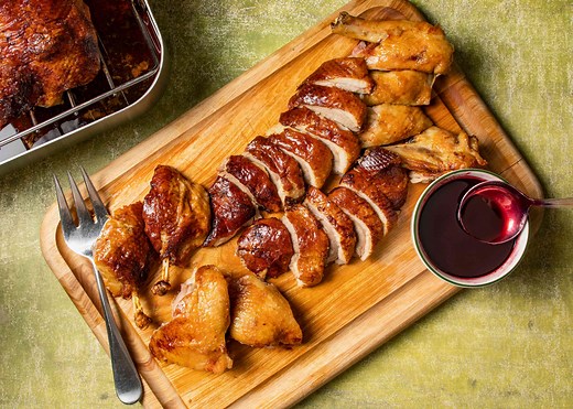 Slow-Roasted Ducks with Blackberry Sauce | America's Test Kitchen