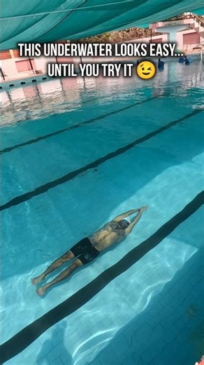 This Only Looks Easy - Underwater Swimming Challenge 🏊🏻 #swimming #underwater #swimmingpool