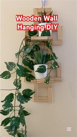 Wooden Wall Hanging Diy|Dollar Tree Craft|#shorts #youtubeshorts #diy