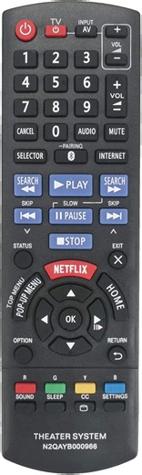 Amazon.com: ECONTROLLY Nuevo control remoto N2QAYB000966 para Panasonic Home Theater/DVD SC BTT46 SC BTT466 SC BTT405 en BTT465 en BTT466 en BTT405 : Electrónica