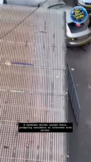 TheSourced Place on Instagram: "An unhinged driver became furious after attempting to drive the wrong way down a one-way street, striking another vehicle and civilians in the process. The driver refused to reverse back out, prompting people to strike the car’s window with sticks but the driver continued to drive recklessly as more bystanders gathered to witness the incident. The driver eventually crashed into a wall, allowing bystanders to remove the driver. Full details have not yet been confir