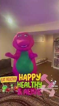 Let’s all do some exercises with Barney! 💪 #subscribe