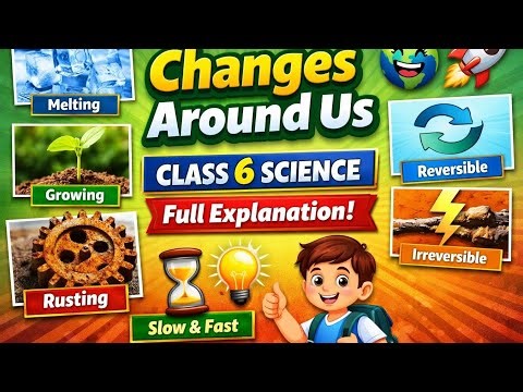 Changes Around Us 🔄 Class 6 Science Full Explanation 📚