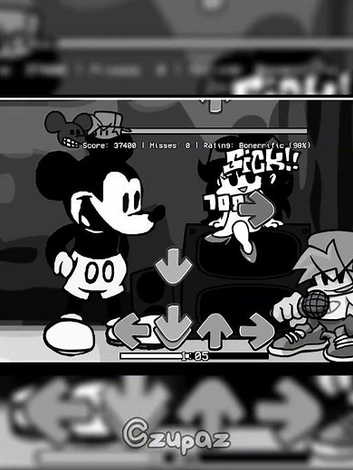 Mickey Mouse.exe in FNF!😱 #fnf #fypシ #fnfmod #scary #shorts #short #tiktok #fridaynightfunkinmod