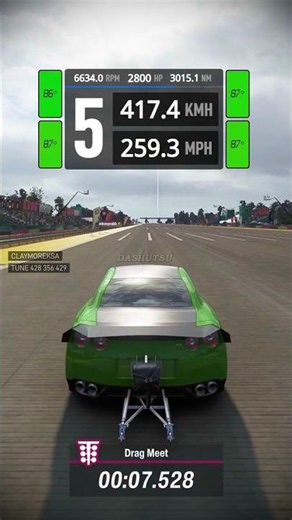 Horizon 6: GT-R (R35) Forza Edition Drag Tune 10.9X⚡(Festival Kilometer)