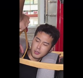 Man with head stuck in chair rescued by firefighters