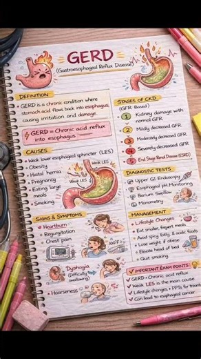 GERD (Acid Reflux) Explained | Causes, Symptoms, Diagnosis & Management #nursingstudent #gnm #nurse
