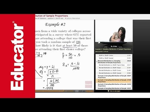 Statistics: Sampling Distribution of Sample Proportions