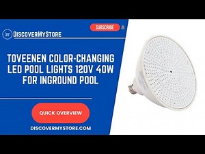 TOVEENEN R120AAA Color Changing LED Lights for Inground Pool