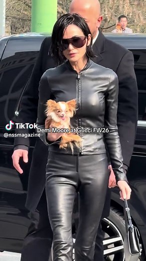 Demi Moore Shines at Gucci FW26 in Milan