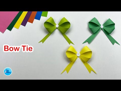 How to make a bow tie out of paper - easy paper crafts